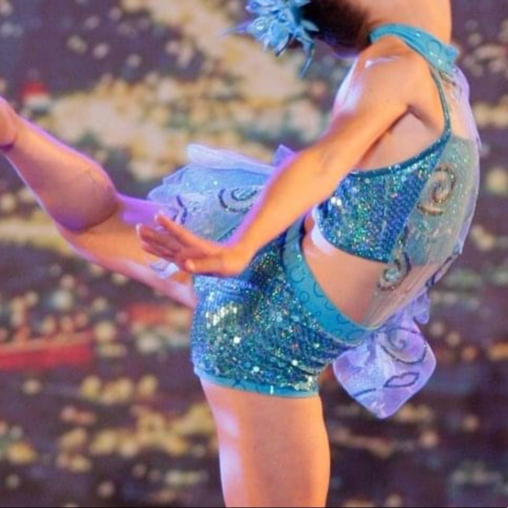 Absolutely gorgeous custom made solo costume Blue stunner Child Large